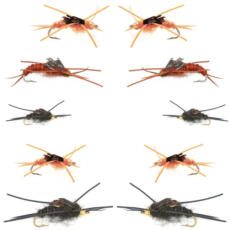 Load image into Gallery viewer, Basics Collection - Kaufmann's Tungsten Stonefly Nymphs 10 Flies #4-12
