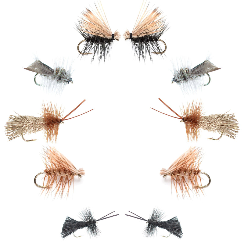 Load image into Gallery viewer, Basics Collection - Caddis Dry Fly Assortment - 10 Flies - Sizes 12-18