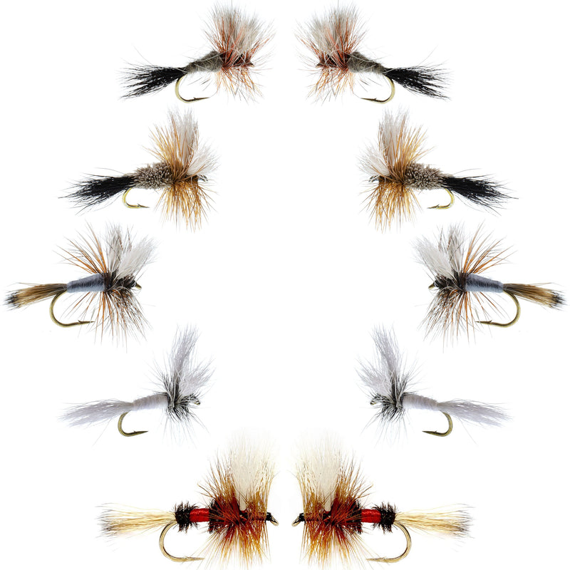 Load image into Gallery viewer, Basics Collection - Wulff Fly Assortment - 10 Flies - 5 Patterns - Sizes 10-14
