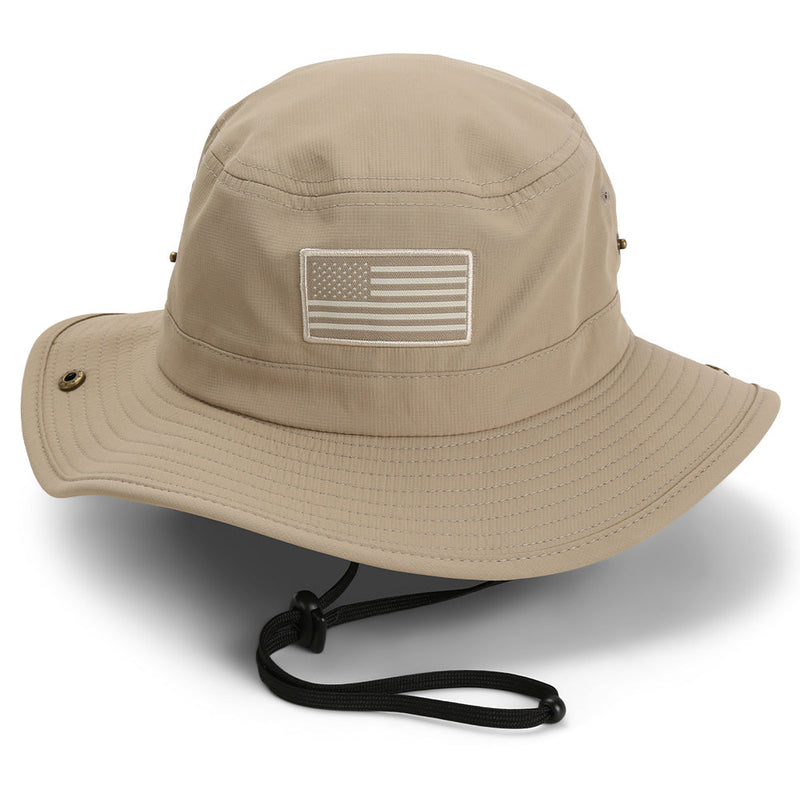Load image into Gallery viewer, Bayou Full Brim American Flag Boonie Hat (Floats)