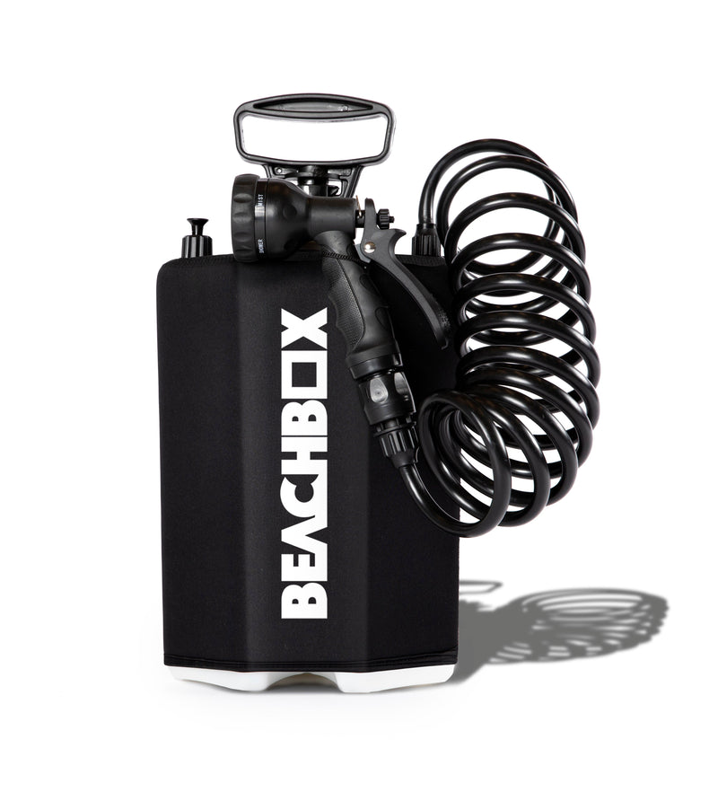 Load image into Gallery viewer, BeachBox Portable Outdoor Shower Tank - Black