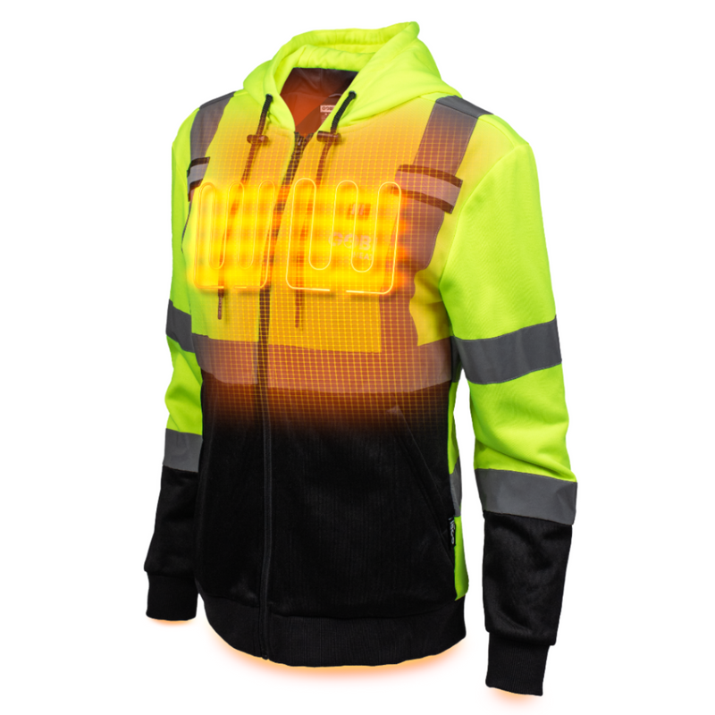 Load image into Gallery viewer, Beam Women's Workwear Heated High-Vis Hoodie