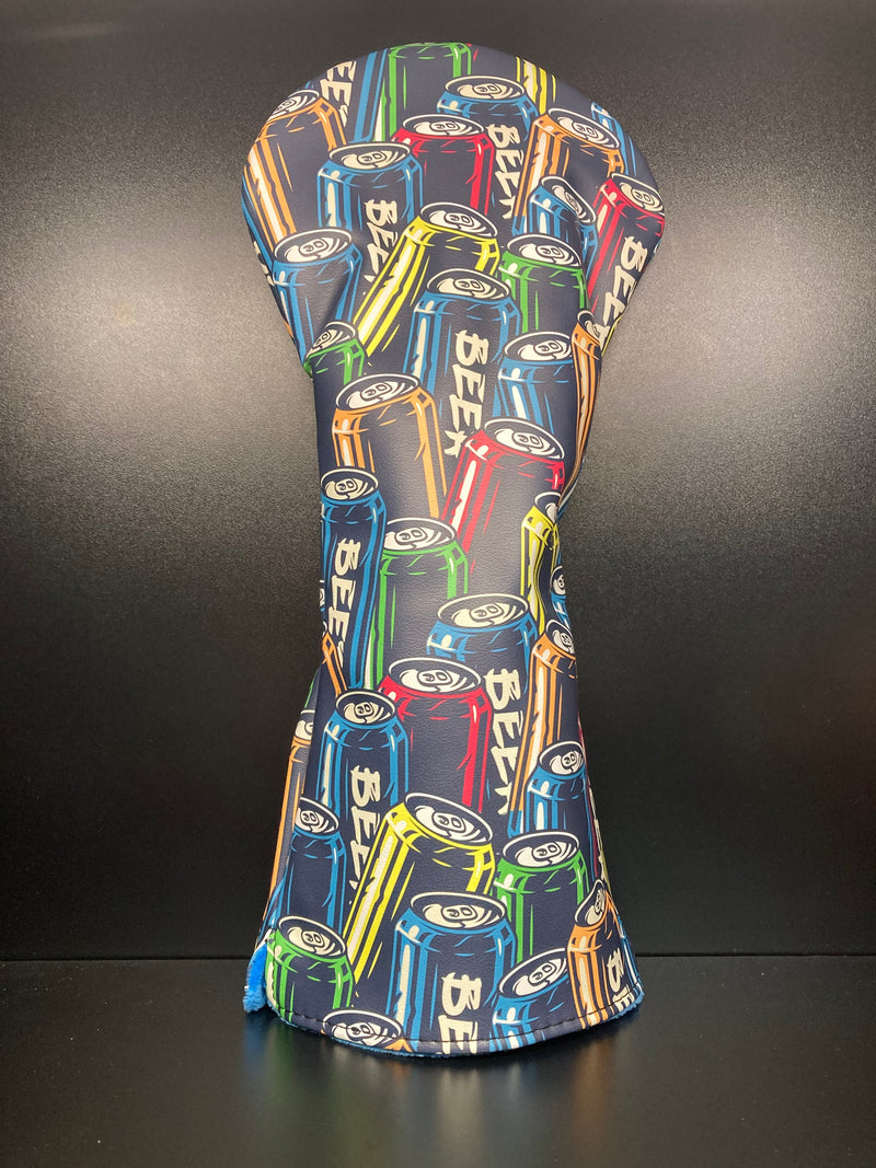 Load image into Gallery viewer, Beer Can Collage Headcover