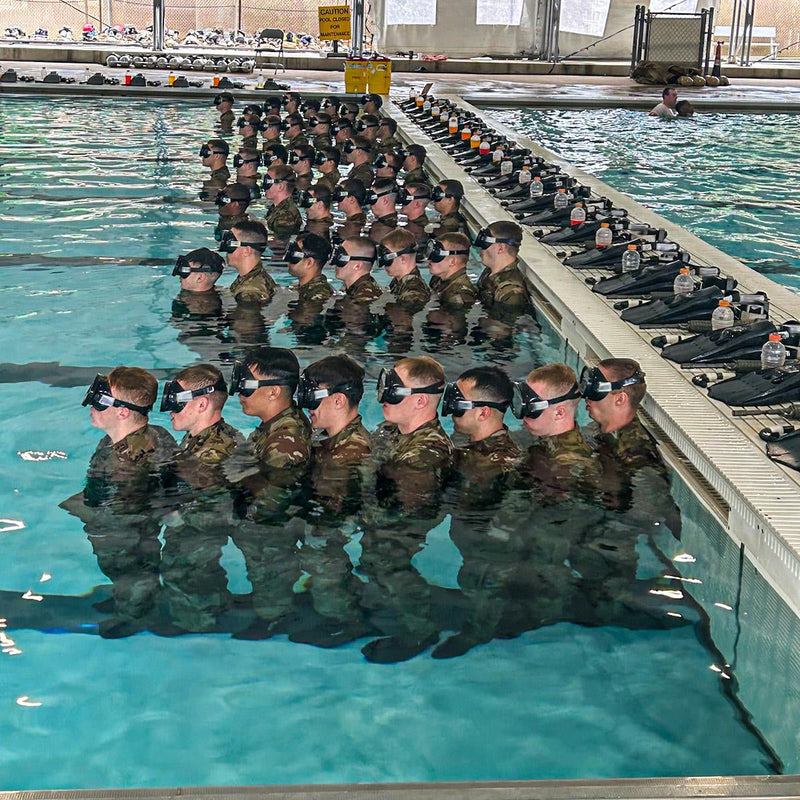 Load image into Gallery viewer, USAF Spec-War Dive Mask and Snorkel Combo