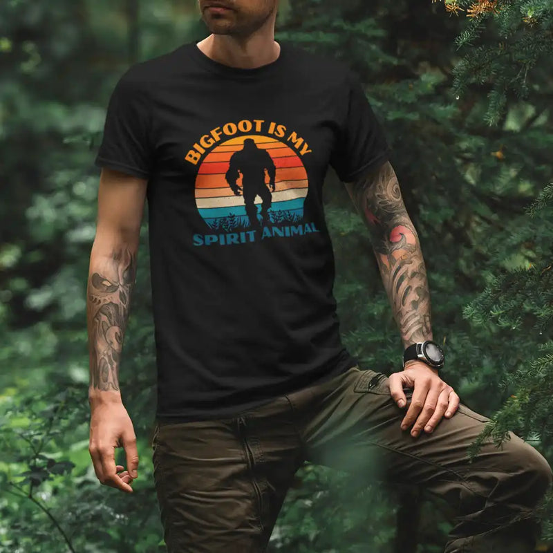 Load image into Gallery viewer, Bigfoot Is My Spirit Animal Man T-Shirt