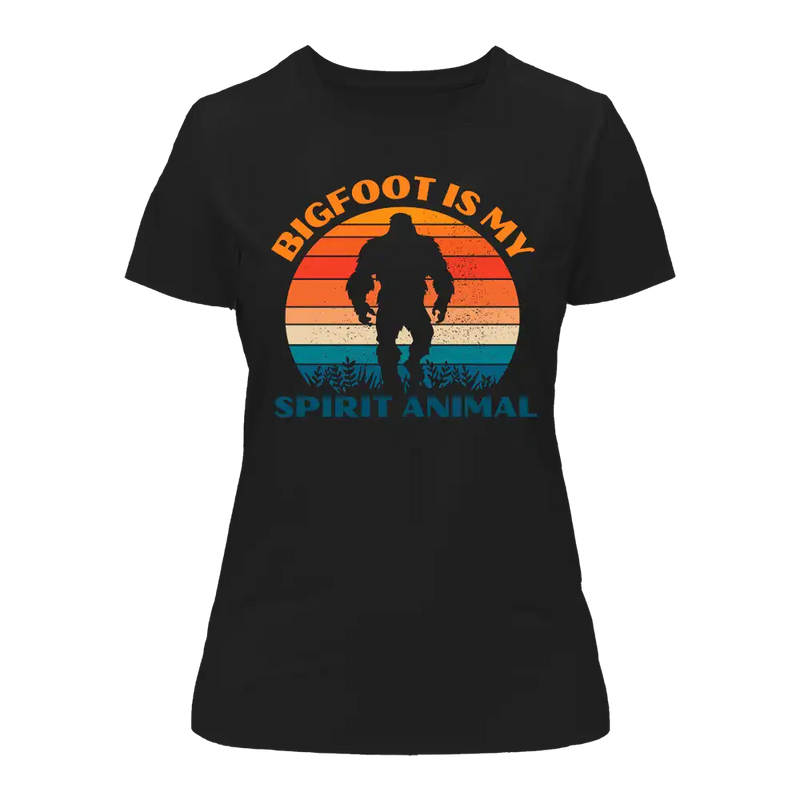Load image into Gallery viewer, Bigfoot Is My Spirit Animal T-Shirt for Women