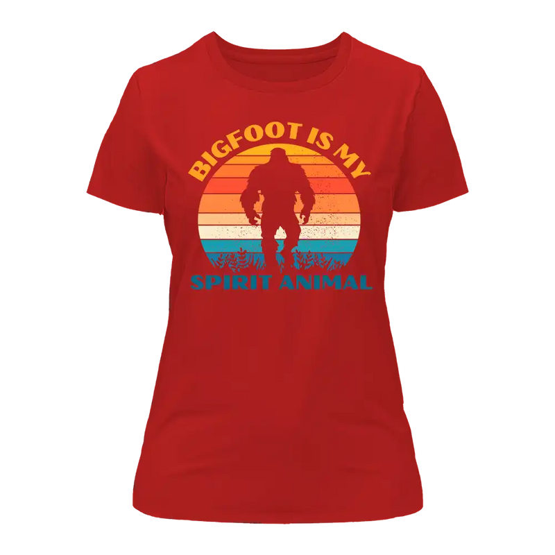 Load image into Gallery viewer, Bigfoot Is My Spirit Animal T-Shirt for Women