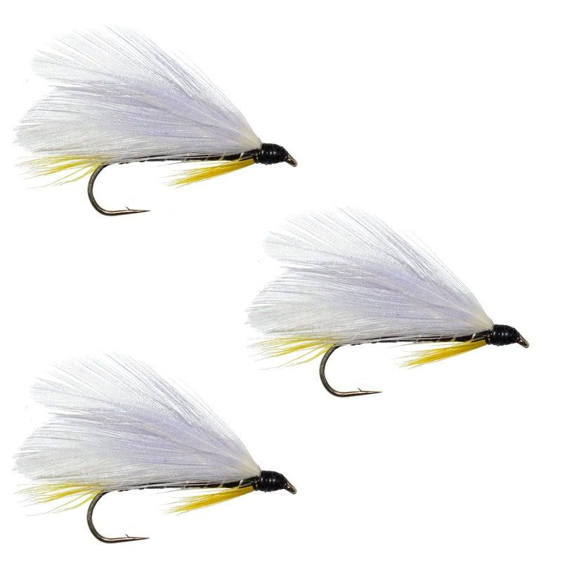Load image into Gallery viewer, 3 Pack Black Ghost Classic Trout and Bass Streamer Fly - Hook Size 4