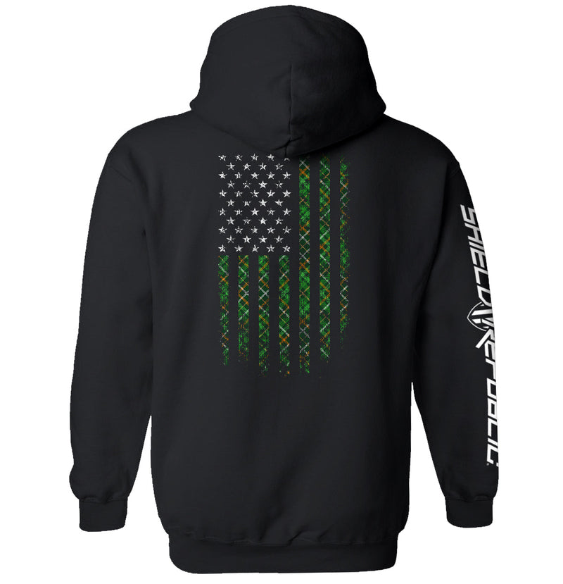 Load image into Gallery viewer, Irish Plaid American Flag