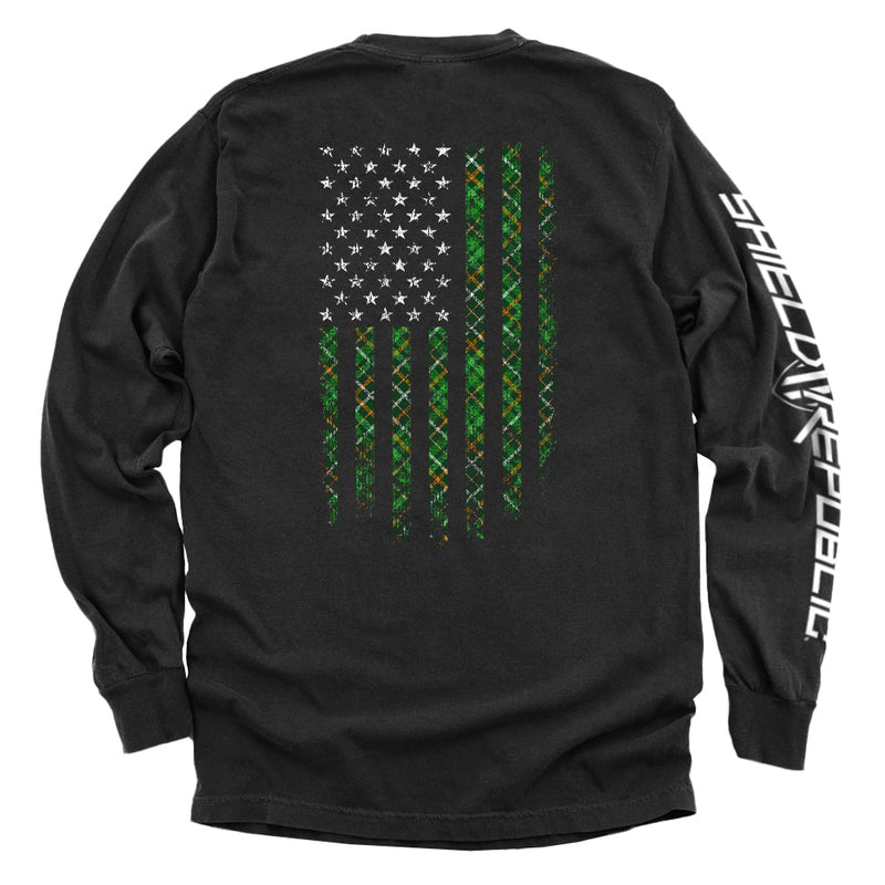 Load image into Gallery viewer, Irish Plaid American Flag