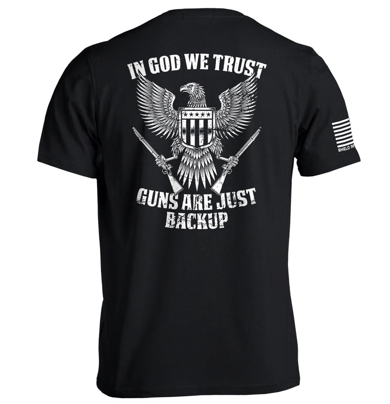 Load image into Gallery viewer, In God We Trust Guns Are Just Backup