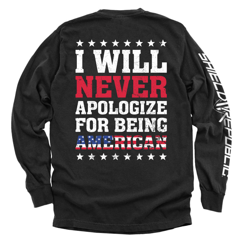 Load image into Gallery viewer, I Will Never Apologize For Being American