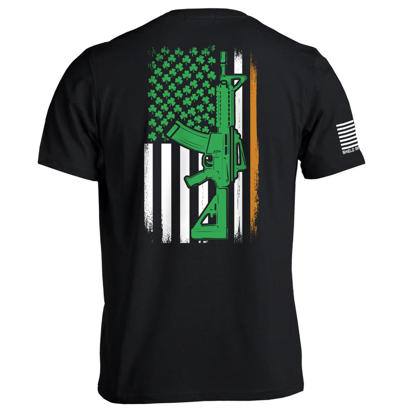 Load image into Gallery viewer, AR15 Irish American Flag (Back Print)