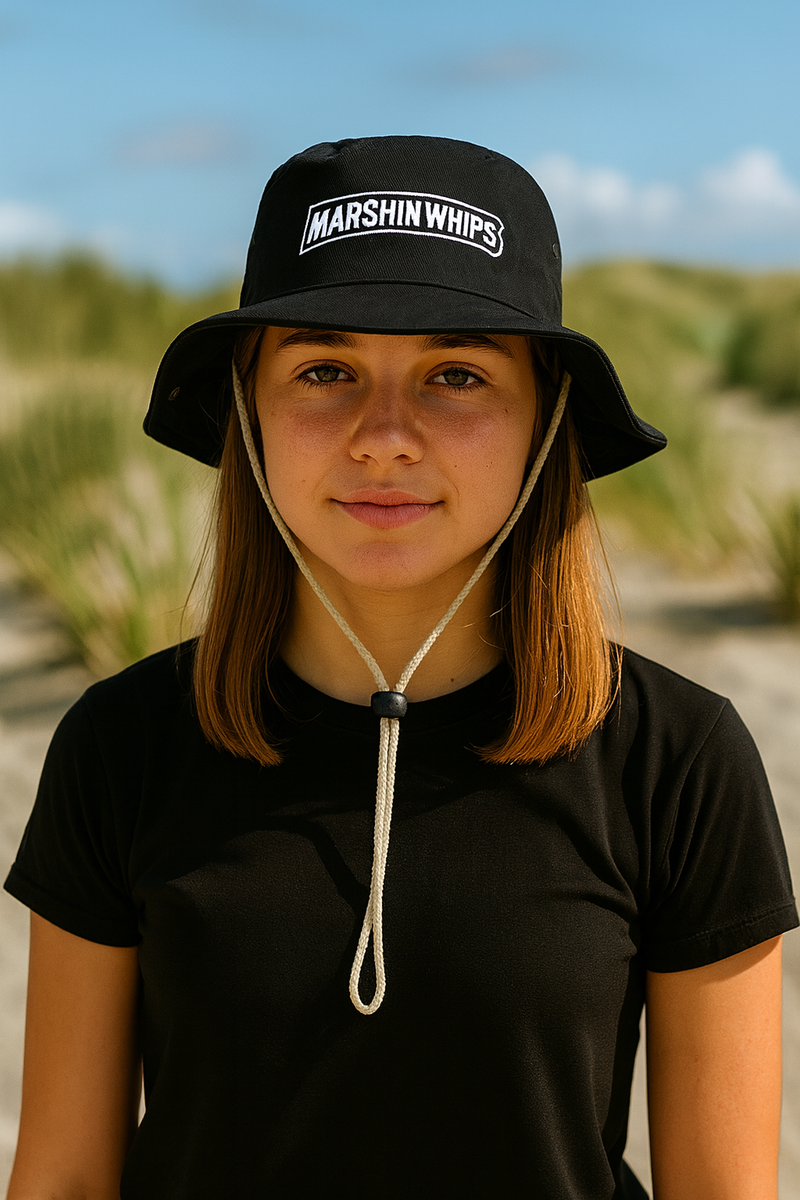 Load image into Gallery viewer, Marshin Whips Black Bucket Hat
