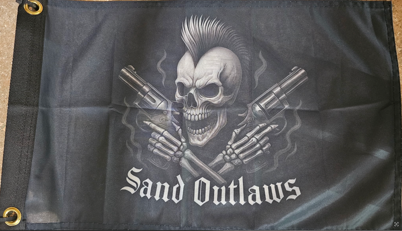 Load image into Gallery viewer, Marshin Whips x Sand Outlaws Official Flags | Limited Edition Dune Banners
