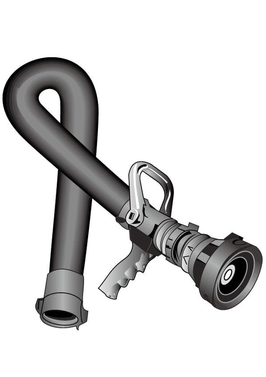 BLACK HOSE RIBBON HELMET DECAL