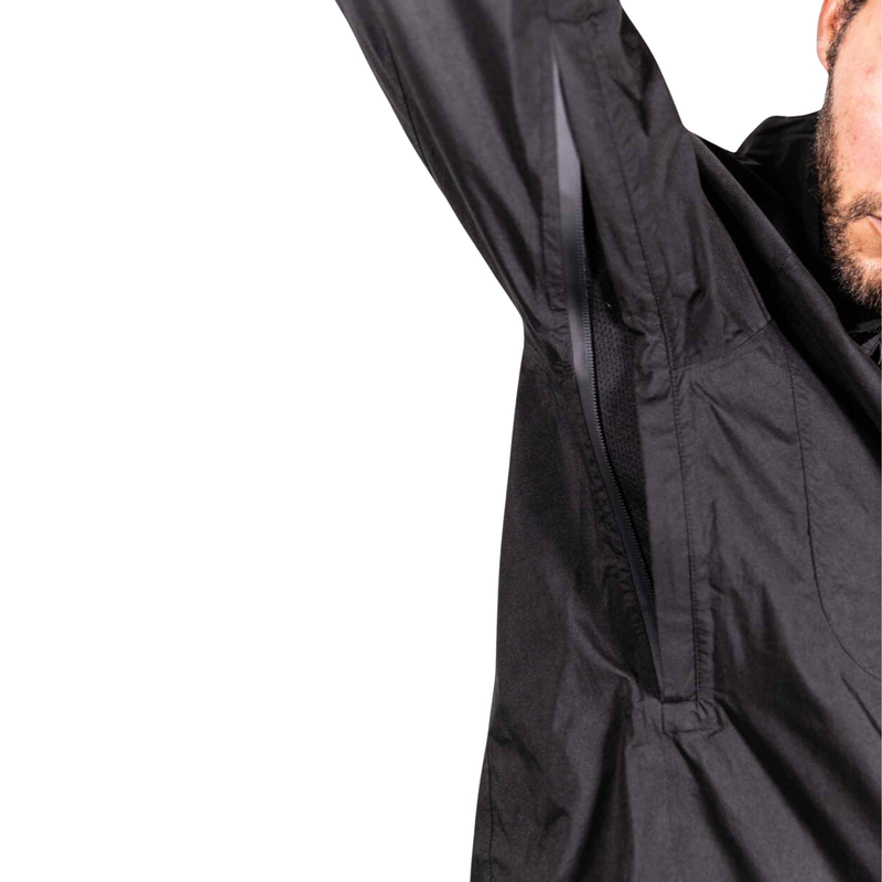 Load image into Gallery viewer, Black Fin - Waterproof Rain Jacket With A Waterproof Pocket