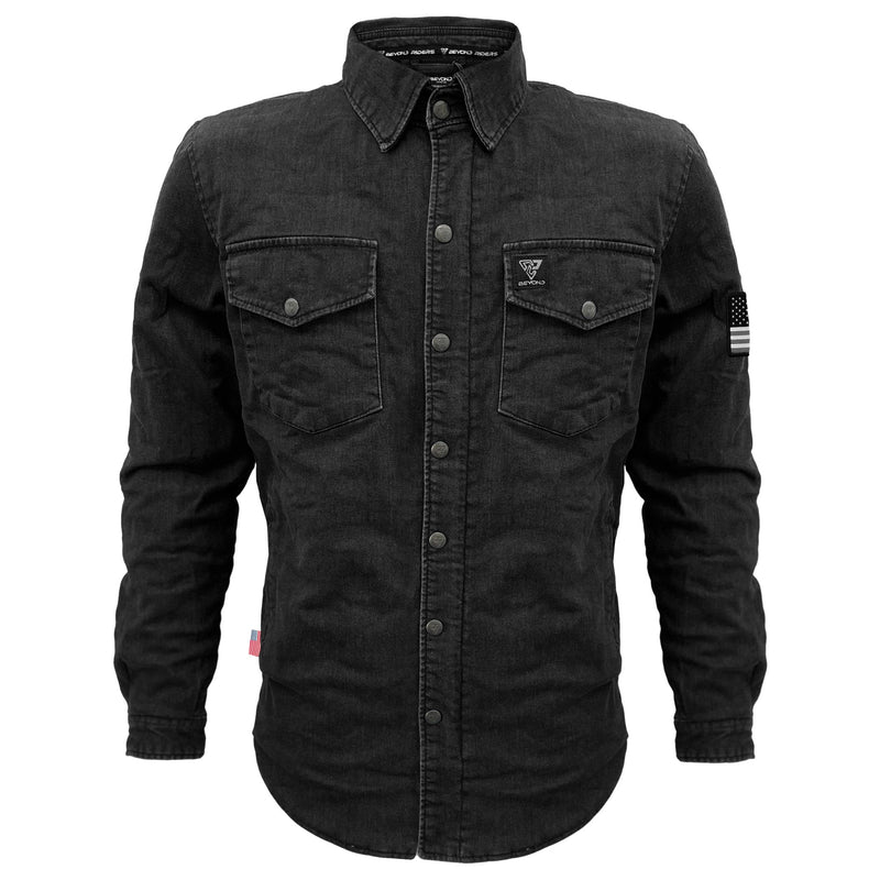 Load image into Gallery viewer, Protective Jeans Jacket - Black