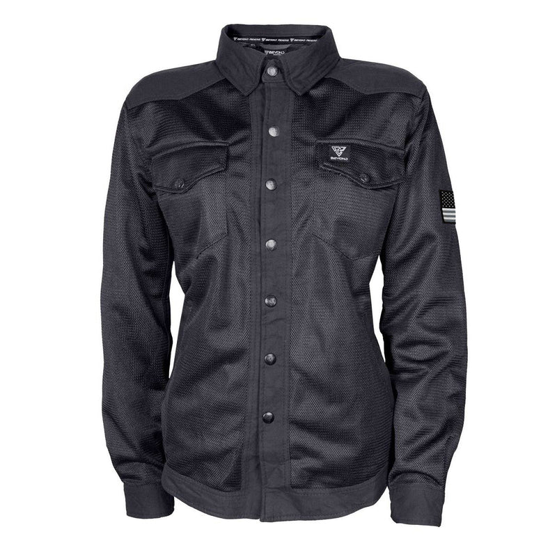 Load image into Gallery viewer, Protective Summer Mesh Shirt for Women - Black Solid