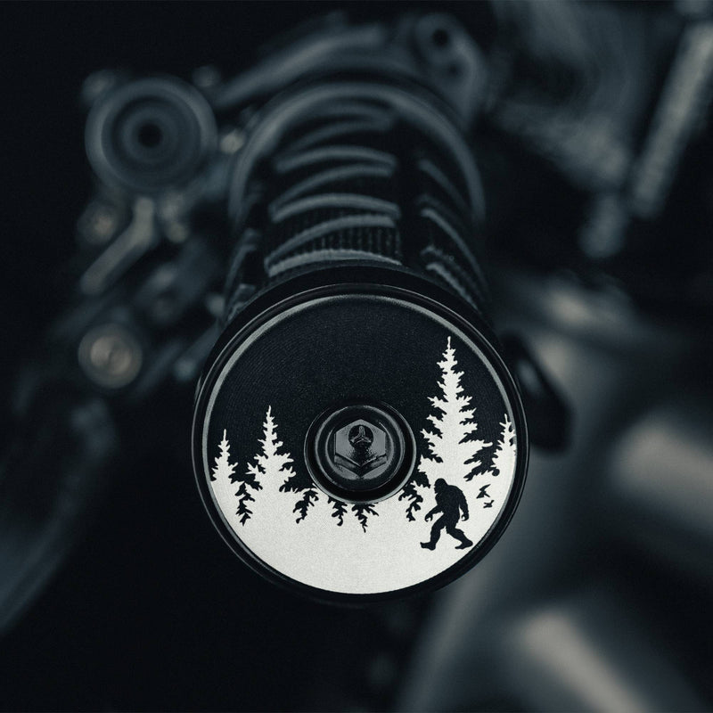 Load image into Gallery viewer, Bigfoot Hiding - Bicycle Handle Bar End Plugs