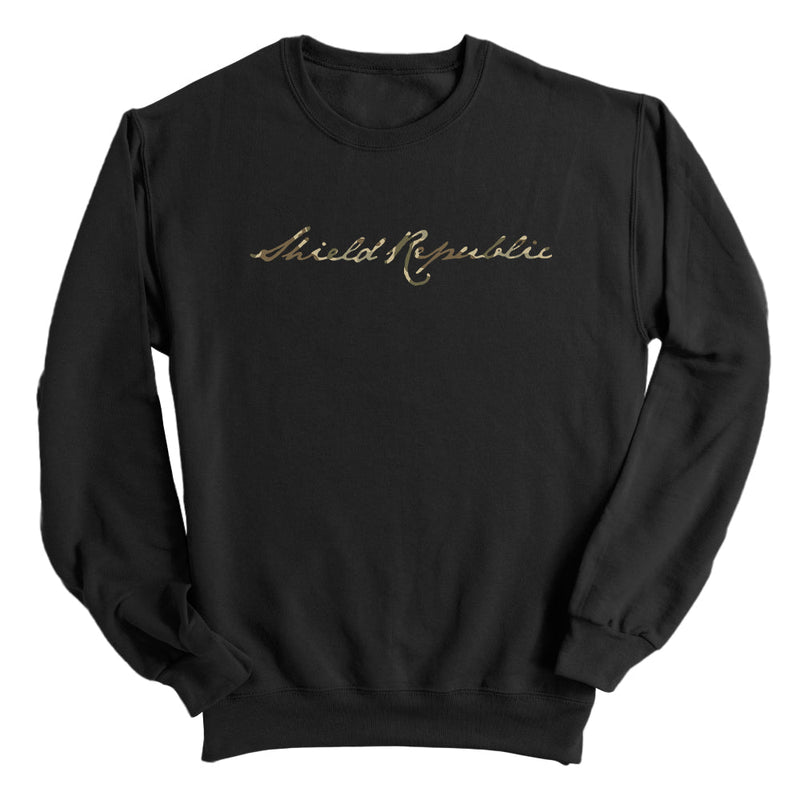 Load image into Gallery viewer, Shield Republic Duck Camo Script (Front)