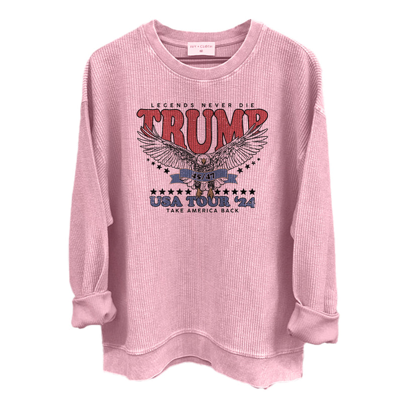 Load image into Gallery viewer, Legends Never Die Trump USA Tour 2024 (Front)