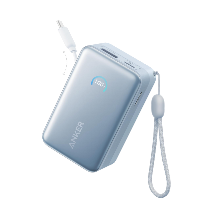 Load image into Gallery viewer, Anker Nano Power Bank (10K, 45W, Built-In Retractable USB-C Cable)
