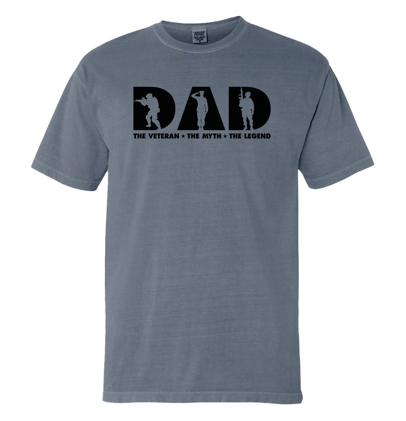 Load image into Gallery viewer, Dad The Veteran The Myth The Legend (Front)