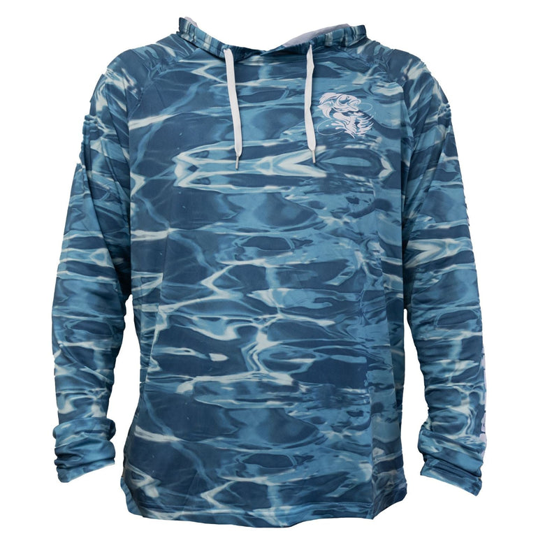 Load image into Gallery viewer, Reaction Tackle SPF UPF 50+ Long Sleeve Hooded Fishing Shirt