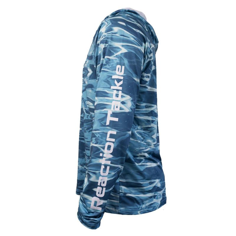 Load image into Gallery viewer, Reaction Tackle SPF UPF 50+ Long Sleeve Hooded Fishing Shirt