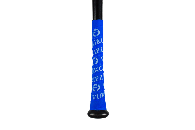 Load image into Gallery viewer, Blue Bat Grip Tape with White