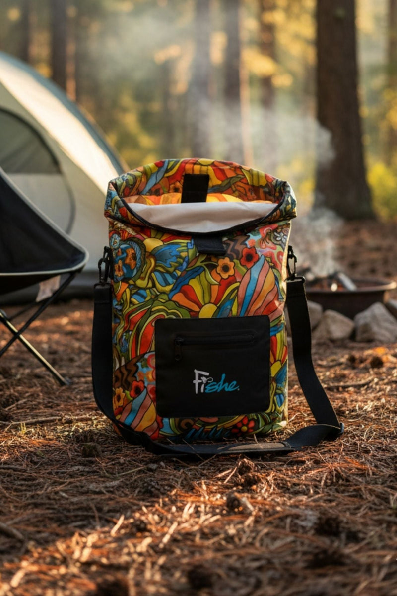 Load image into Gallery viewer, Boho Bass Roll Tote Dry Bag