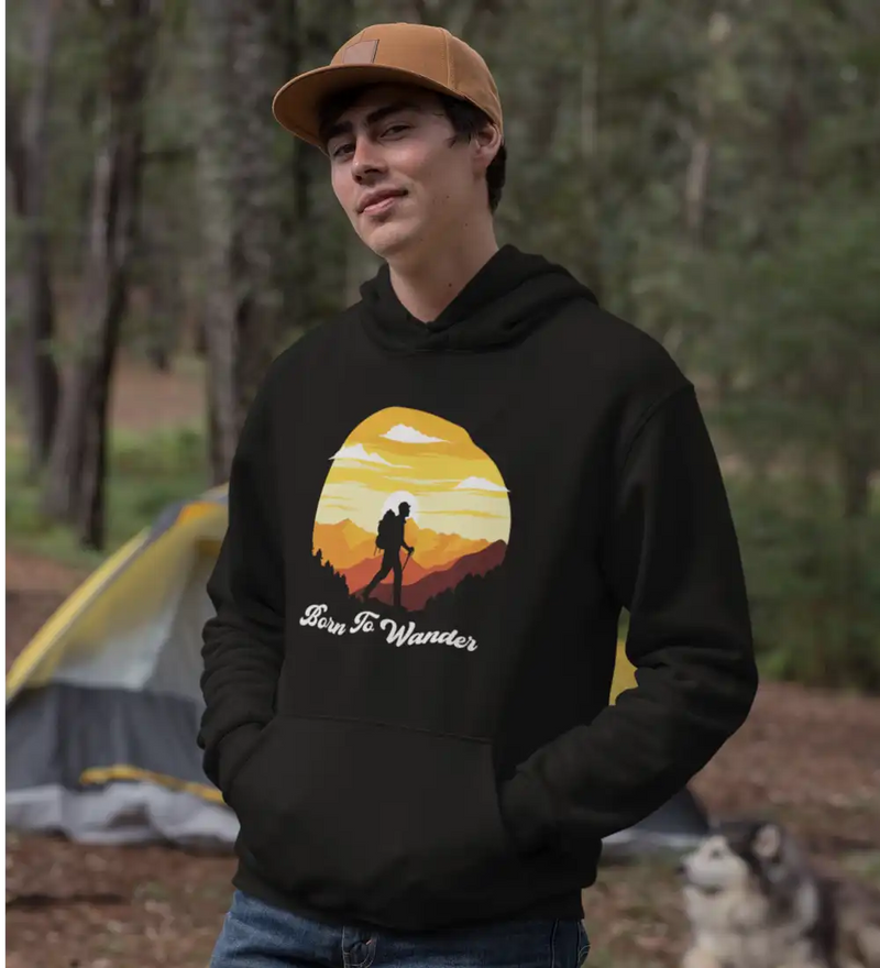 Load image into Gallery viewer, Born To Wander Unisex Hoodie