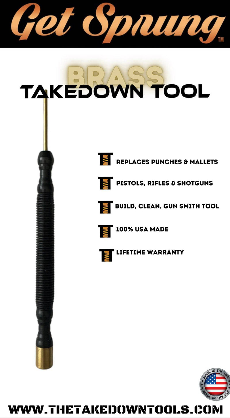 Load image into Gallery viewer, The Takedown Tools: Brass Hammer & 3/32" Brass Rol Pin Punch