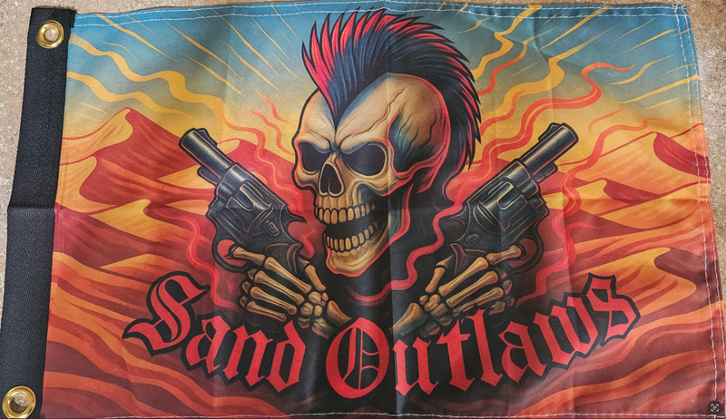 Load image into Gallery viewer, Marshin Whips x Sand Outlaws Official Flags | Limited Edition Dune Banners