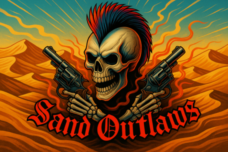Load image into Gallery viewer, Marshin Whips x Sand Outlaws Official Flags | Limited Edition Dune Banners