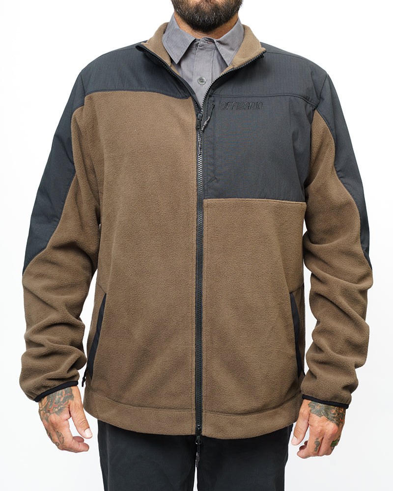 Load image into Gallery viewer, Bruin Fleece Zip Up- Major Brown