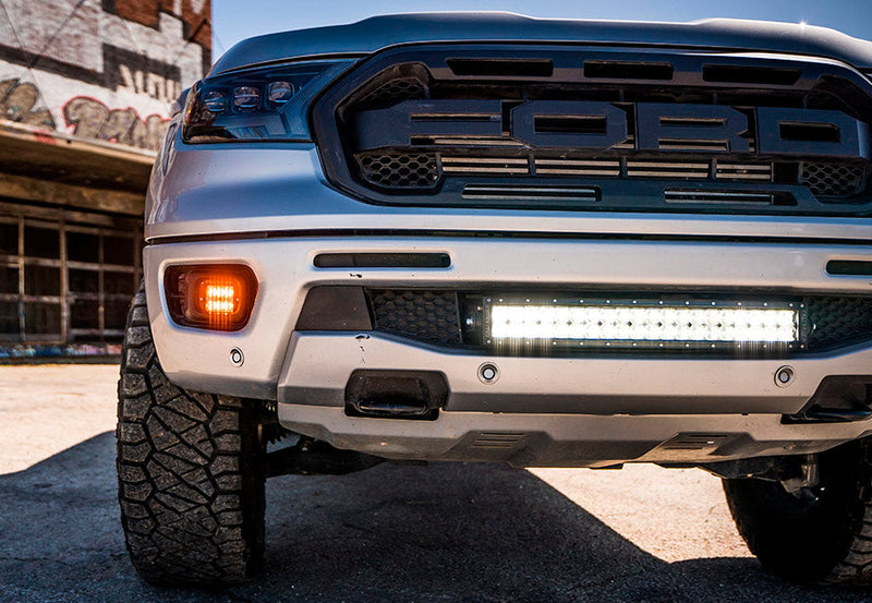 Load image into Gallery viewer, 22" Bumper Hidden LED Light Bar Brackets Kit For 2019-2022 Ford Ranger