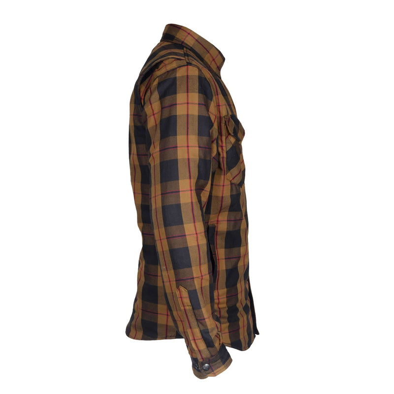 Load image into Gallery viewer, Protective Flannel Shirt - Brown Black Red