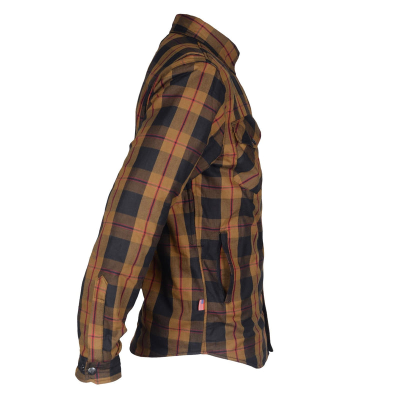 Load image into Gallery viewer, Protective Flannel Shirt - Brown Black Red