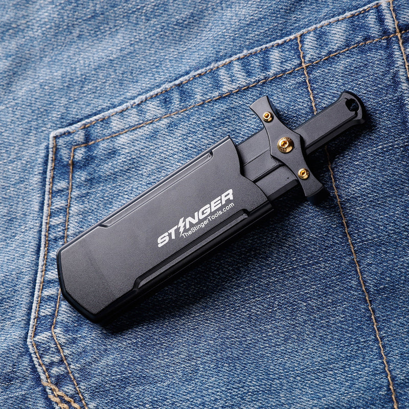 Load image into Gallery viewer, Stinger Buster Tool with P01 Serrated Utility Edge