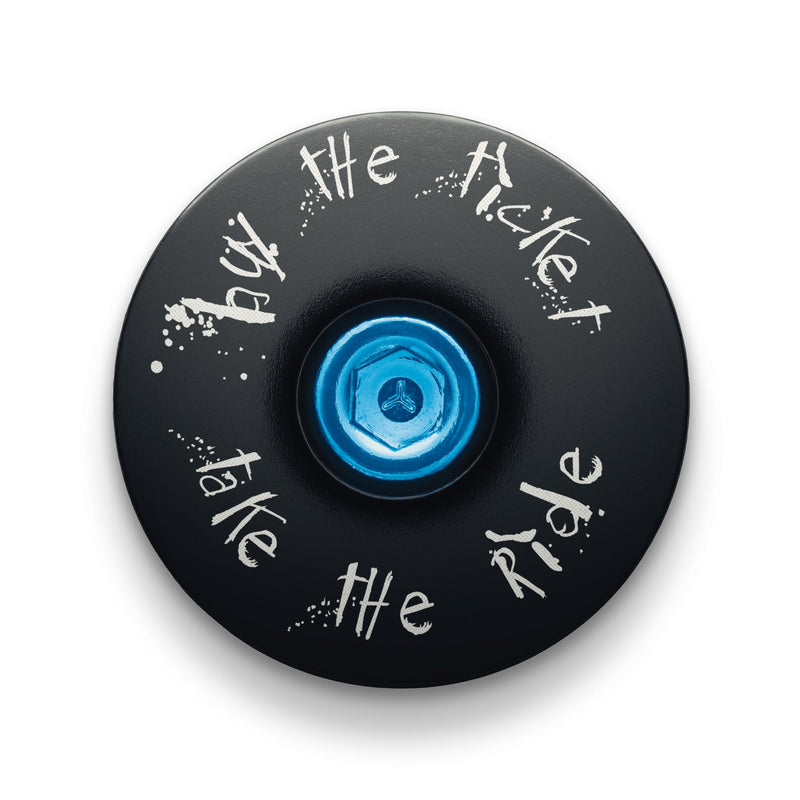 Load image into Gallery viewer, Buy The Ticket Take The Ride Bicycle Headset Cap