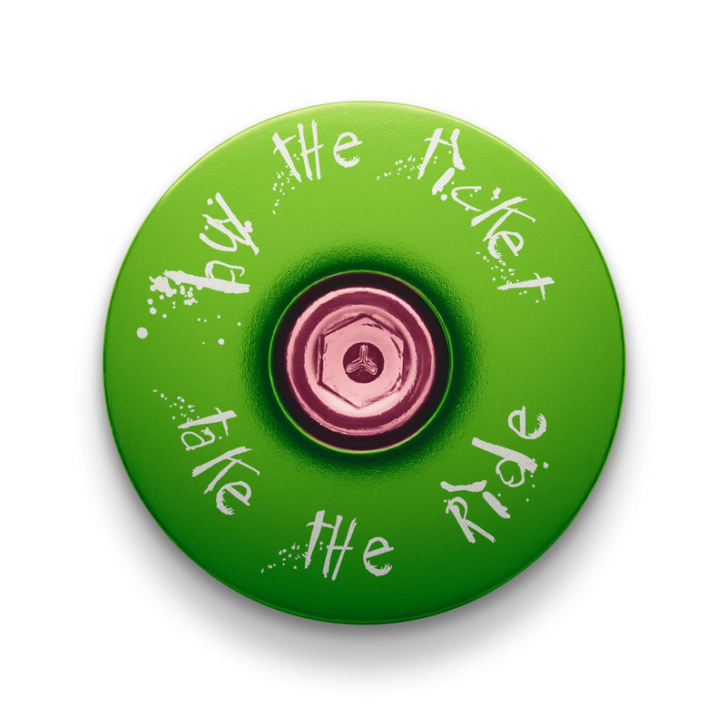 Load image into Gallery viewer, Buy The Ticket Take The Ride Bicycle Headset Cap