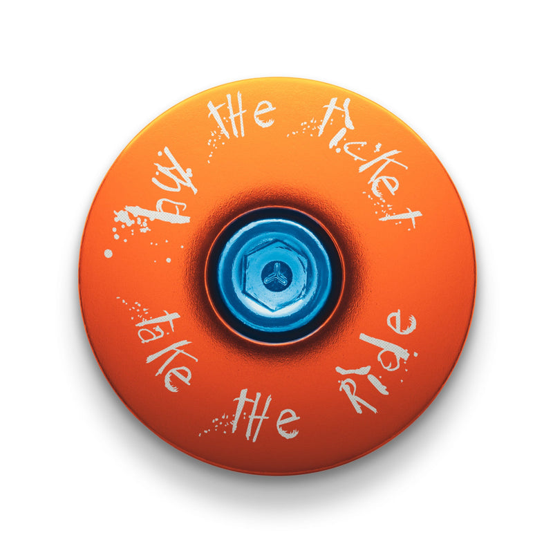 Load image into Gallery viewer, Buy The Ticket Take The Ride Bicycle Headset Cap