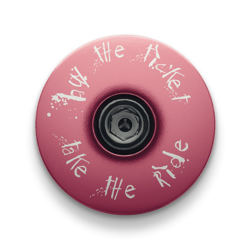 Load image into Gallery viewer, Buy The Ticket Take The Ride Bicycle Headset Cap