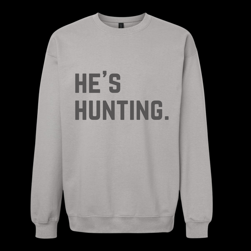 Load image into Gallery viewer, He’s Hunting. Crew Neck Sweatshirt