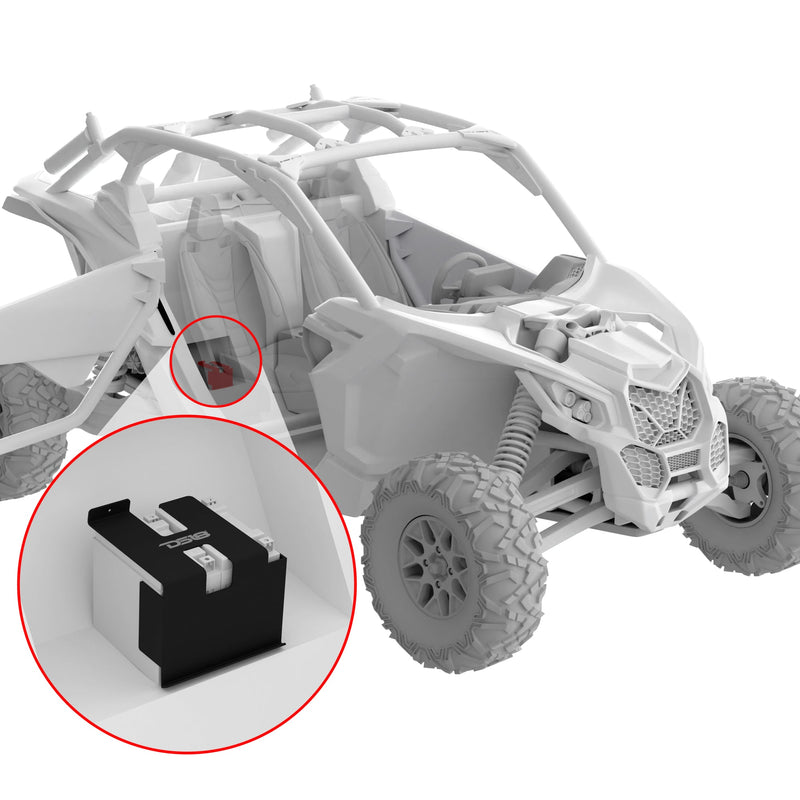 Load image into Gallery viewer, Can-Am Maverick X3 Second Battery Upgrade Kit with Lithium Battery - More Battery Reserve Power For Longer Lasting Audio