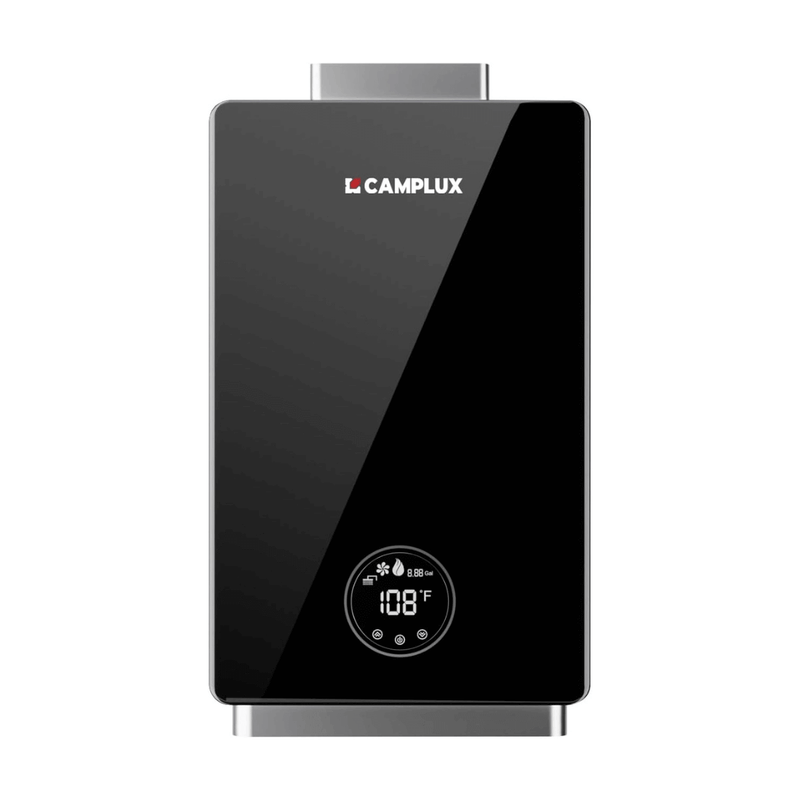 Load image into Gallery viewer, Camplux Instant Indoor Tankless Gas Water Heater 3.18 GPM | Black