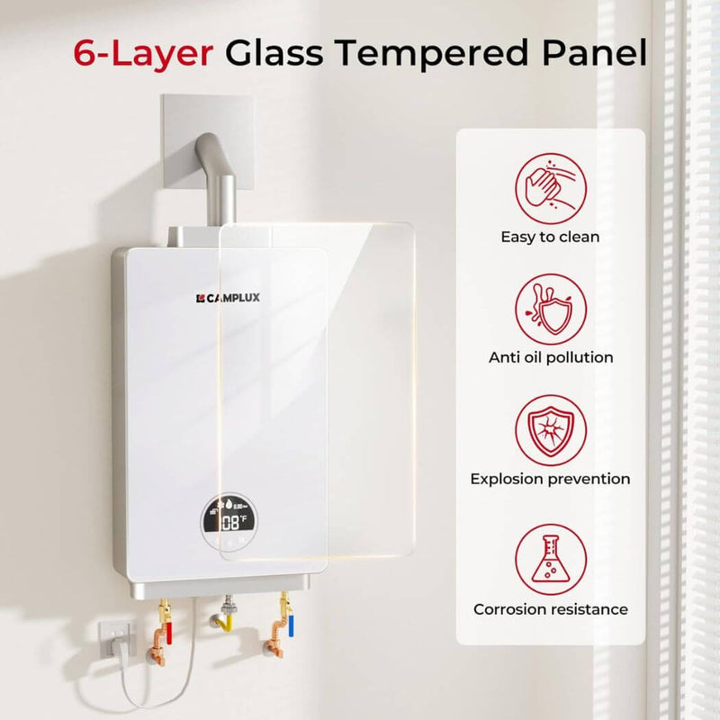 Load image into Gallery viewer, Indoor Propane/Natural Gas Tankless Water Heater 3.18 GPM | White