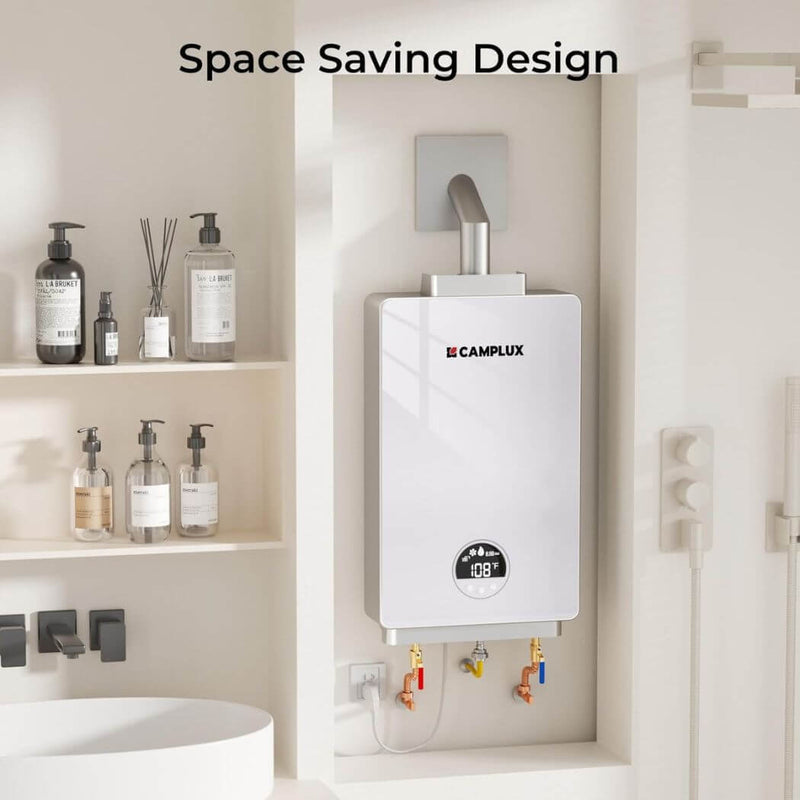 Load image into Gallery viewer, Indoor Propane/Natural Gas Tankless Water Heater 3.18 GPM | White